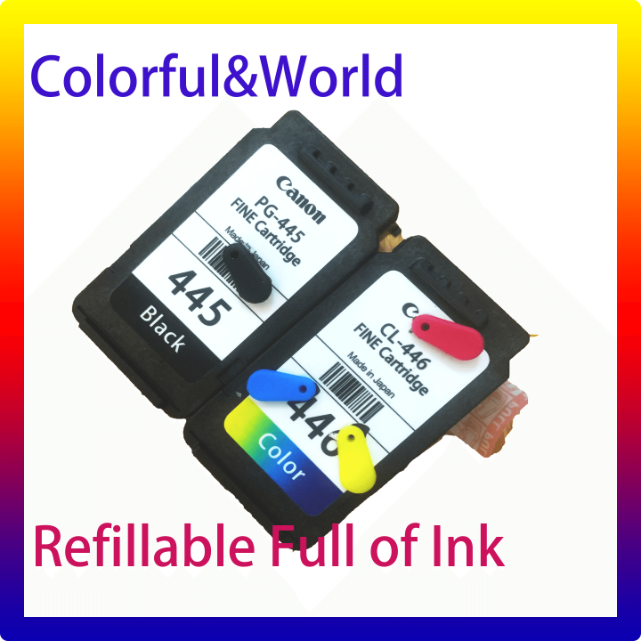 Genuine Canon Pg 445 Cl 446 Ink Cartridges Ip2840 Mx494 Mg2440 Mg2540 Mg2940 Easy To Add Ink Can 2039