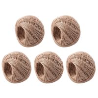 5X 100 Meter - Natural Textured Hessian Jute Twine String 1mm