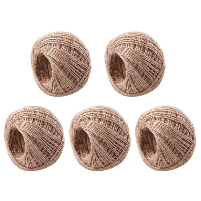 5X 100 Meter - Natural Textured Hessian Twine String 1mm
