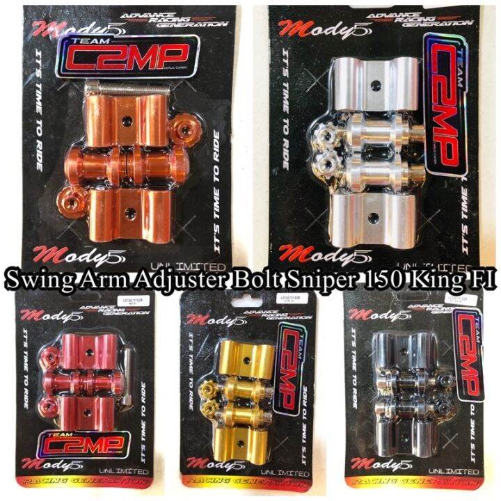 MOTO Mody5 Swing Arm Adjuster Bolt Sniper 150 155 and Suzuki Gixxer