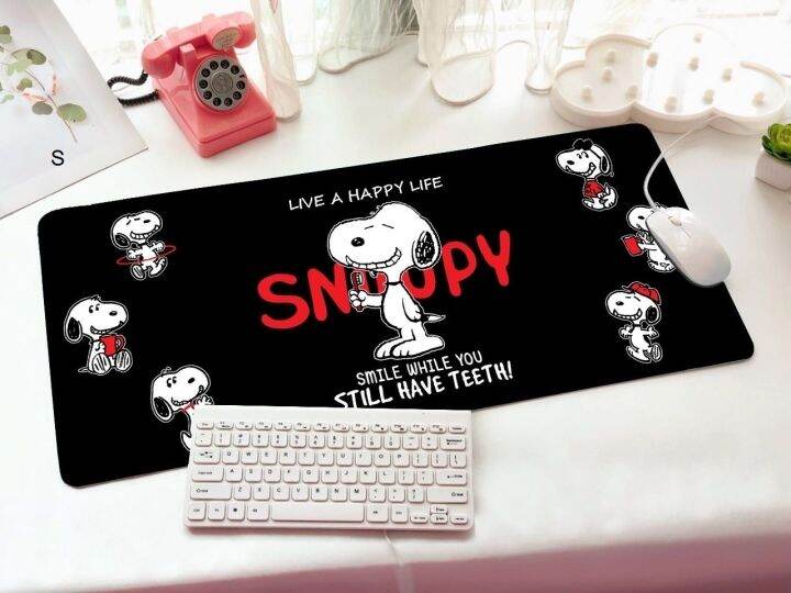 SNOOPY B SM แผ่นรอง คีย์บอร์ด รองคีย์บอร์ด keyboard ลาย SNOOPY B SM