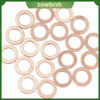 ZOWBRSH 50PCS ทองแดงทองแดง เครื่องซักผ้าแบบแบน M12 x 18mm x 1.5mm ธรรมดาธรรมดา ปะเก็นปิดผนึกเมตริก ทนทานต่อการใช้งาน เล็กๆน้อยๆ แหวนปิดผนึกทองแดง อุตสาหกรรมหนักอุตสาหกรรม