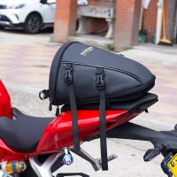 RZAHUAHU Waterproof Motorcycle Backpack Biker Rear Seat Bag Large Capacity Wear Resistant Motorbike Tail Bag MotoTravel Backpack