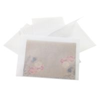 100pcslot wholesale Blank Translucent vellum envelopes Gift envelope with seal sticker wedding birthday DIY yourself