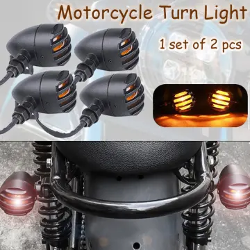 Clignotant de moto Universel Moto Rétro Bullet Grille LED