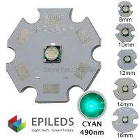 【YF】✱▤  5pcs 490nm - 495nm Cyan Color 3535 Epileds  Emitter Diode on 16mm / 20mm Aluminum PCB