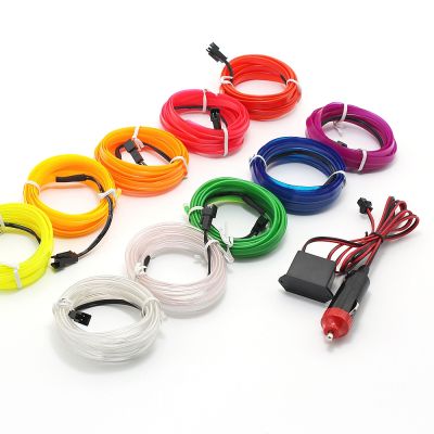【CC】 1M 5M Wire Atmopshere Lamp DC12V Ultra Thin Embedded Strip Tube Car Interior Ambient