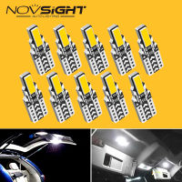 Novsight 10 ชิ้น หลอดไฟ T10 Led 7020 Chip 6000K สําหรับติดตกแต่งภายในรถยนต์