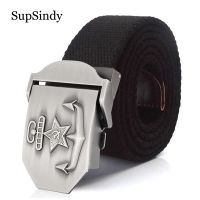 ™♝  SupSindy Men Women Canvas Soviet USSR Metal Buckle Jeans Soldiers Tactical Belts Male