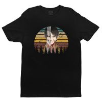 Classic Eren Yeager Fantasy Anime Tshirt Men O-Neck Short Sleeve Attack On Titan T-Shirt Pure Cotton Regular Fit Shirt Merch