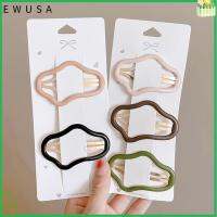 EWUSA 3/5PCS โลหะสำหรับตกแต่ง คลิปกลวงรูปก้อนเมฆ เรซิน แบบพกพาได้ เครื่องมือจัดแต่งทรงผม ของขวัญสำหรับเด็ก เครื่องประดับผมวินเทจ สาวๆ