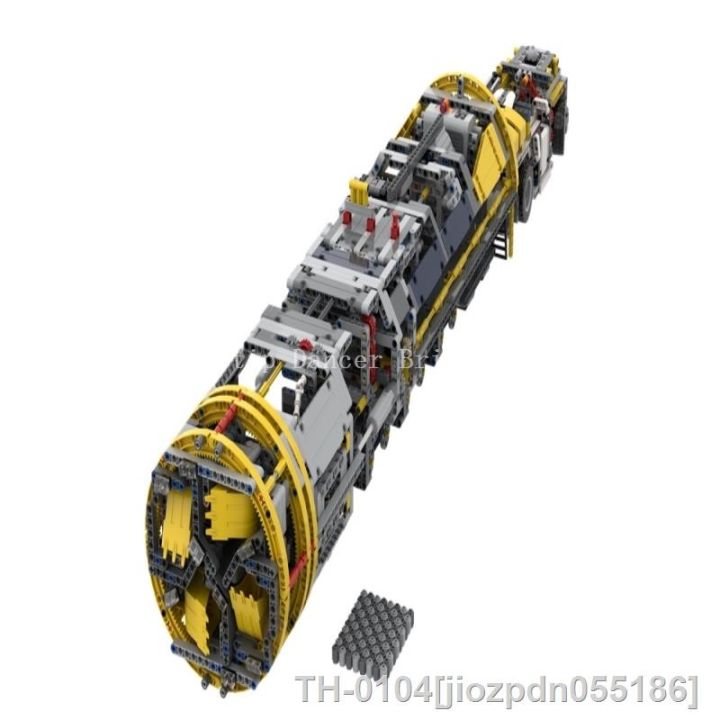jiozpdn055186-moc-123850-pe-as-mec-nicas-do-modelo-bloco-de-constru-o-conjunto-brinquedo-el-trico-motor-da-m-quina-escavadora-t-nel-3331-pces