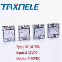 รีเลย์ Dc Ssr โซลิดสเตท Ssr-25da Ssr-10da เอาท์พุท5-32vdc อินพุต Ssr-40da 5-60โวลต์ Dc Ssr 40a Ssr พร้อม Ssr Dc ฝาครอบป้องกัน-Dc