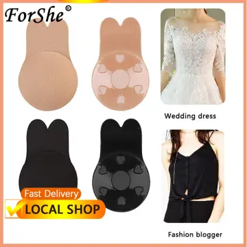 Shop Women Push Up Bras Strapless Invisible Bra Reusable Adhesive Brest Lif  Tape Rabbit Cover with great discounts and prices online - Jan 2024