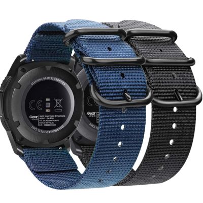 gdfhfj Galaxy Watch 46mm Gear S3 frontier band for samsung watch active2 Galaxy Watch 4 Classic 42mm 44mm strap Nylon correa 20 22mm