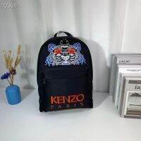 กระเป๋าเป้ปักลายหัวเสือ KENZO Takata สำหรับใหม่เอี่ยมแฟชั่น,ความจุมากสำหรับทั้งหญิงและชายนักเรียนแบบสบายๆกระเป๋านักเรียนอเนกประสงค์สีแดงถุงเดียวกันกันน้ำไนลอนกระเป๋าสะพายหลังหัวเสือผ้า