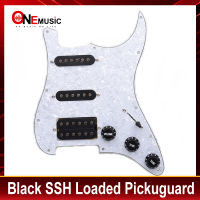 Pickguard กีตาร์ไฟฟ้าหลากสีและ SSH สีดำโหลด Prewired scratchplate Assembly-wangjun1