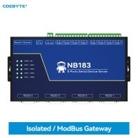 RS485เซิร์ฟเวอร์อนุกรม8ช่องทาง/232/422เพื่อ RJ45 Modbus RTU ไปยัง TCP CDEBYTE NB183S Built-In Watchdog Mqtt/http โมดูล IOT สมาร์ทสวิตซ์