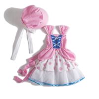 【YF】 bo peep costume Tutu Dresses Forky Sheriff Buzz lightyear Cowboy Cowgirl Girls Dress Girl Bo Peep Costume with hat