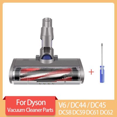 หัวแปรงถูพื้นแบบมอเตอร์สำหรับ Dyson V6 DC59 DC61 DC62เครื่องดูดฝุ่นรถกวาดพื้นนุ่มลูกกลิ้งขัดเท้าเปลี่ยนแปรงถูพื้น