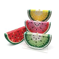 【YD】 top design Bridal wedding party purses women evening diamonds fruit watermelon clutches crystal