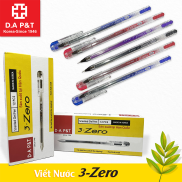 Hộp 12 cây viết 3 Zero DA P&T cao cấp ngòi 0.38mm  xanh, đỏ, đen, tím