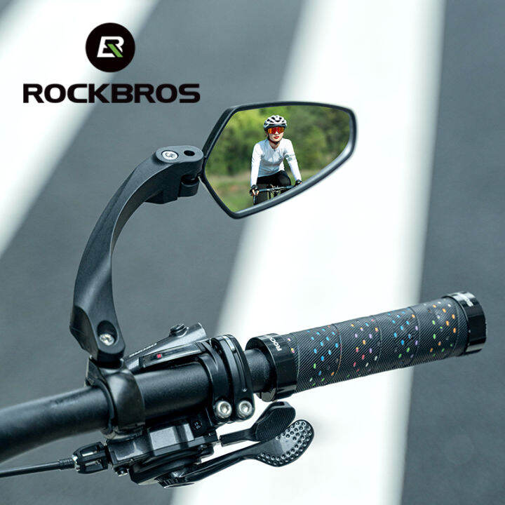 Rockbros Bicycle Handlebar Rear View Mirror Bike Cycling Wide Range Backsight Reflector