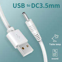 USB อเนกประสงค์1ม. DC3.5mm Kabel Mengecas Kabel untuk Pembersihan Instrumen Berus Gigi Elektrik Kkkkkkipas Stereos Meja Lampu Mengecas Kabel