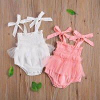 【Beautywoo】เด็กทารกหญิงแรกเกิดเสื้อผ้าลูกไม้ Romper Jumpsuit ชุดเดรสปาร์ตี้ Bodysuit Tulle กระโปรงทูทูเด็กเล็กชุด