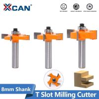 【LZ】 XCAN Milling Cutter 8mm Shank T Type Wood Milling Cutter With Bearings  Industrial Grade Router Bit for Woodworking Tool 1PC