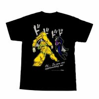 ราคาถูกเสื้อยืดแขนสั้น พิมพ์ลาย Adventure Kuruu Jojo Ora สําหรับผู้ชาย และผู้หญิงS-5XL