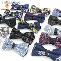 卐✼ Classic Fashion Skull Star Printted Neck Tie for Wedding Men Fashion Business Bowtie Neckwear Denim Bowtie Butterfly Tuxeo Ties