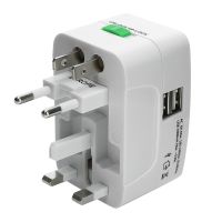 ❡❐✈ World Travel AU US UK EU Converter Universal AC Power Charger Adapter 2 USB Port International Plug Adapter All in One