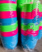 ส่งจากไทย.เข่งพลาสติเบอร์7สีหวานตะกร้าเข่งจิ๋วขนาดกว้าง25สูง19cm