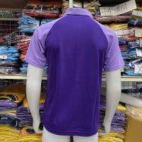 เสื้อเชิ้ตผู้ชาย จากโรงงานผลิตเสื้อผ้าโดยตรง Men Polo Shirt Plain Polo T Shirt Soft Pique Short Sleeve Tops For Men Side Vents สีม่วงเข้ม แขนม่วงอ่อน เนื้อผ้านุ่ม สวมใส่สบาย ซึ่งมีทั้งแบบชาย และแบบผู้หญิง