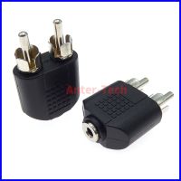 3.5mm Audio Stereo Jack Female To 2 RCA Male Audio Jack Connector Adapter Converter for Speaker