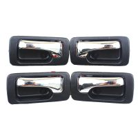 ♨☞ LARBLL 4Pcs/Set Chrome Front Rear Left Right Inside Door Handle Set For 1990-1993 Honda Accord