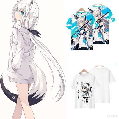 Hot HOLOLIVE Vtuber Fubuki เสื้อยืดลําลอง แขนสั้น คอกลม พลัสไซซ์ สําหรับแต่งคอสเพลย์ Ayame