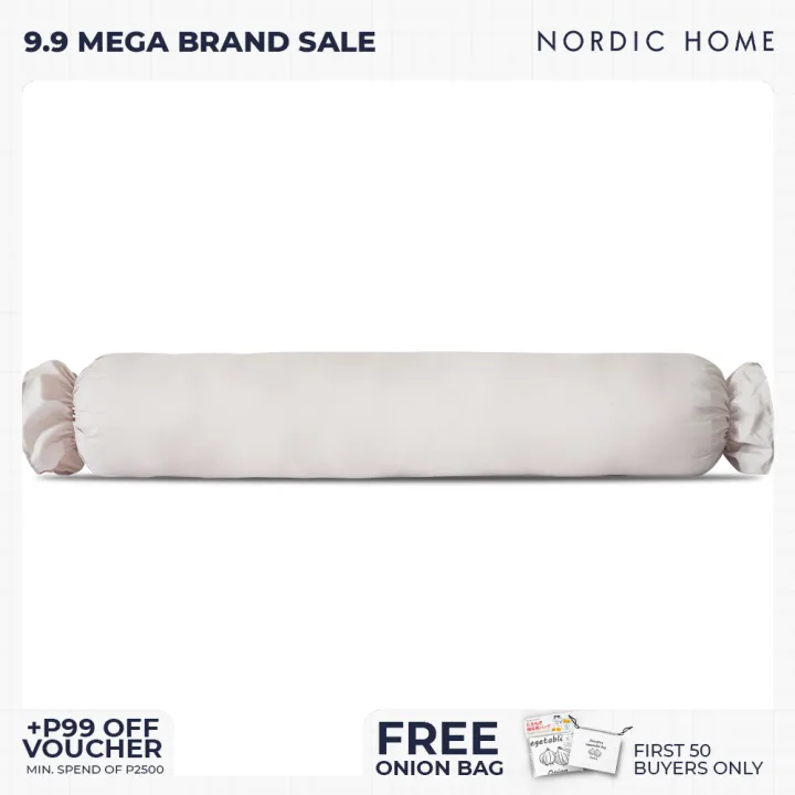 [Bolster Pillowcase] Nordic Home Bolster Pillowcase 1pcPlain