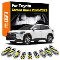 Zoomsee 11Pcs ชุดไฟ LED ภายในสำหรับ Toyota Corolla Cross 2020 2021 2022 Canbus หลอดไฟในร่มโดมอ่านแผนที่ Trunk