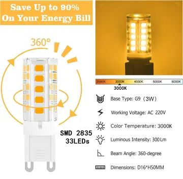 6pcs 3W E12 E14 LED Fridge Light Bulb Refrigerator Energy Corn bulb AC220V LED  Lamp SMD2835 Replace Halogen Light 2p