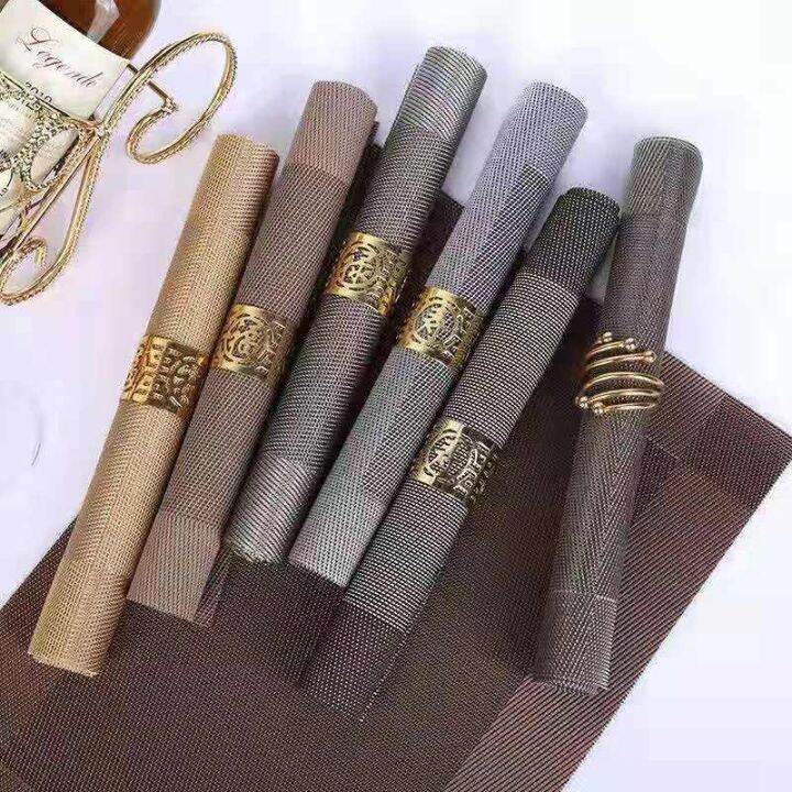 PVC European table mat dining mat waterproof oil proof Table Cloth Pad