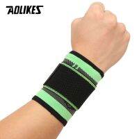 AOLIKES 1PCS 3D Weaving Pressurized Straps Fitness Wristband Crossfit Gym Powerlifting Wrist Support Brace Bandage Hand Wraps