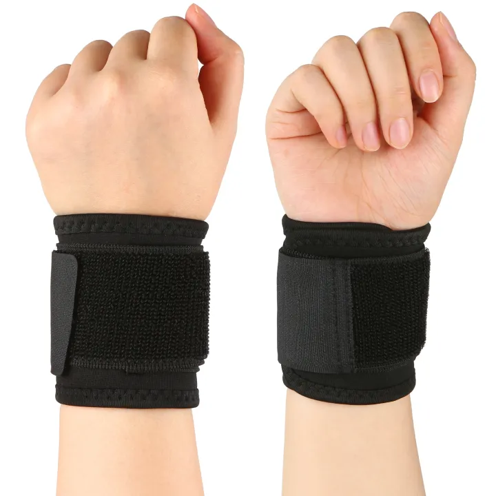 สนับสนุนข้อมือรั้งข้อมือ-s-tabilizer-ปรับข้อมือผ้าพันแผลป้องกันซ้ายและขวามือข้อมือห่อสำหรับออกกำลังกายสำนักงานบรรเทาอาการปวด