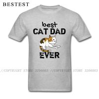 Printed Best Cat Dad Ever T Father Day Tshirt Custom Clothing For Men Coupons All Cotton Tshirts