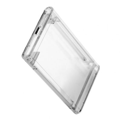 3.5-Inch Hard Disk Box Case HDD/SDD Storage Transparent SATA USB3.0 Hard Disk Case for Laptop Desktop