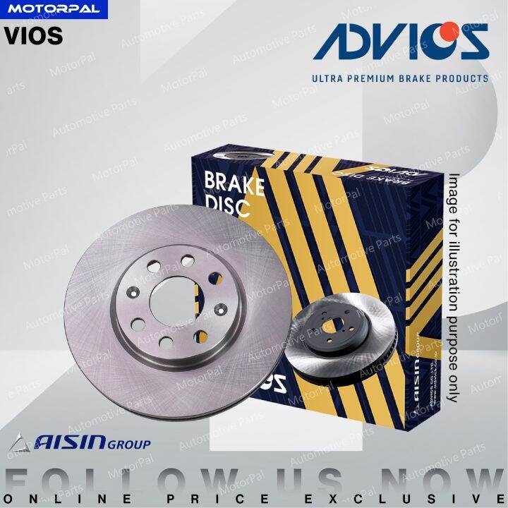 ADVICS BRAKE DISC ROTOR TOYOTA VIOS Lazada
