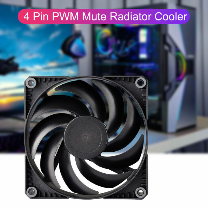 เคสพัดลม-pwm-12-14cm-4pin-เครื่องดูดน้ำกันกระแทก1500rpm-เสียงรบกวนต่ำพัดลม-cpu-แชสซีตั้งโต๊ะปริมาณอากาศขนาดใหญ่ทั่วไปสำหรับออฟฟิศมืออาชีพ