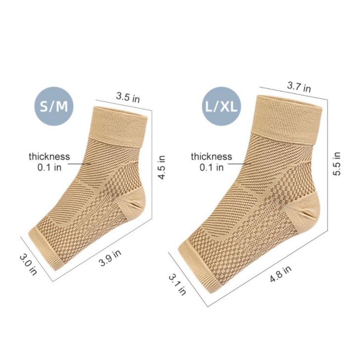 5-pair-sports-ankle-brace-compression-plantar-fasciitis-socks-sleeves-foot-amp-arch-support-heel-pain-achilles-tendonitis-relief