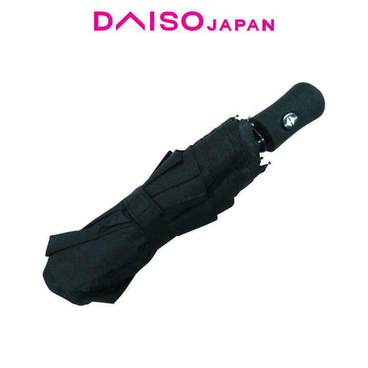 Daiso Black Foldable Umbrella Lazada PH